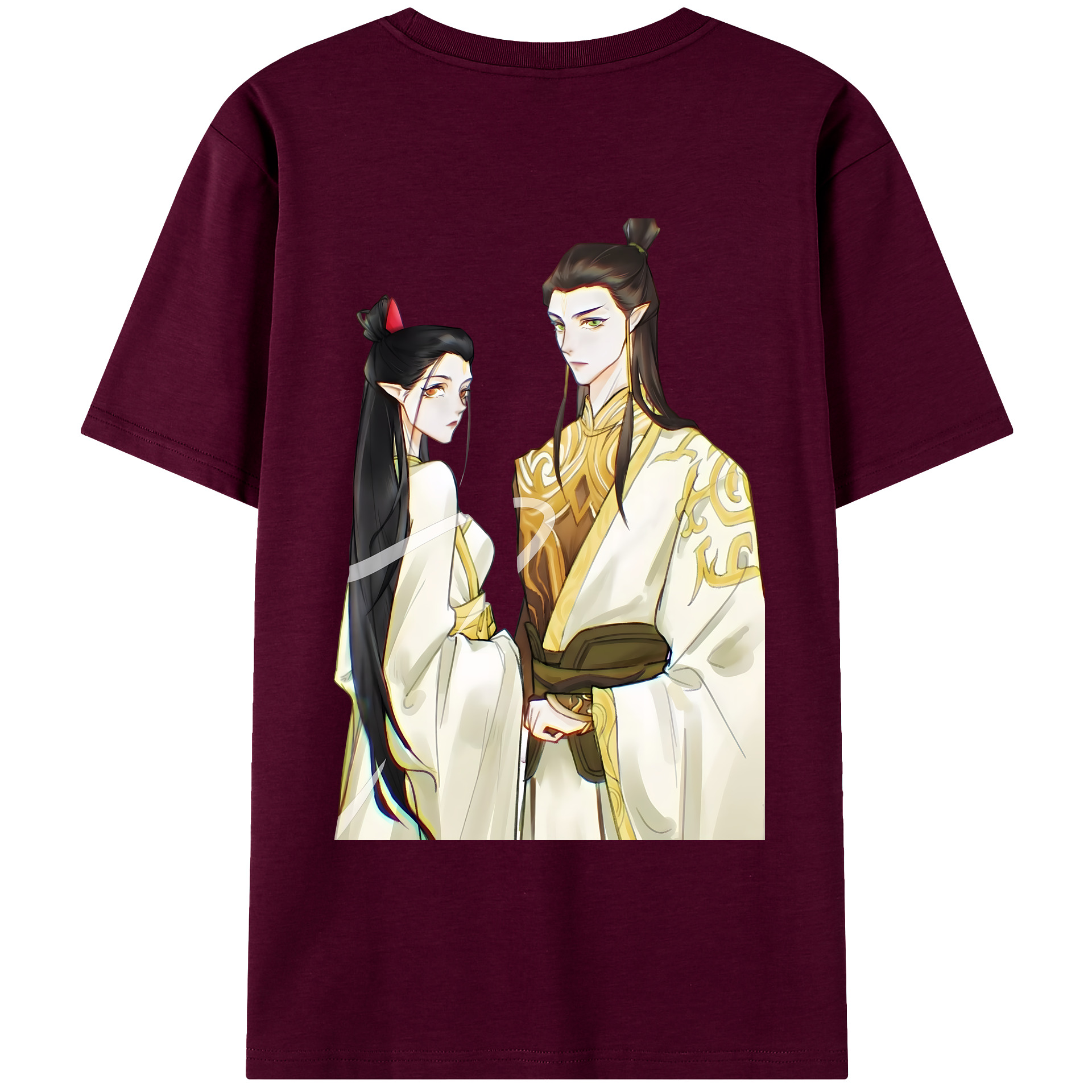 （画像用） Ne Zha 2 ナタ 魔童の大暴れ レディース半袖Tシャツ(バックプリント)